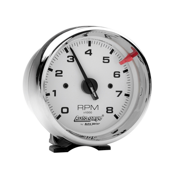 3-3/4" PEDESTAL TACHOMETER, 0-8,000 RPM, AUTO GAGE